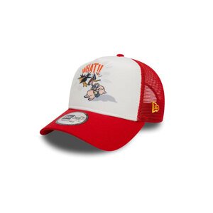 New Era Looney Tunes Daffy Duck and Porky Pig Red A-Frame Trucker Cap