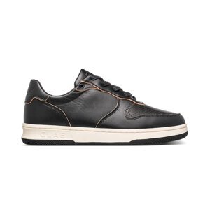 Clae Malone Black Leather Raw Edge