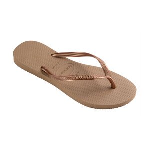 Havaianas Slim Logo Metallic Rose Gold