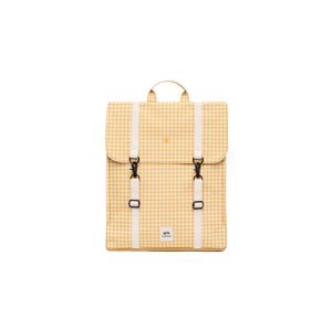 Lefrik Handy Backpack Printed Vichy Mustard