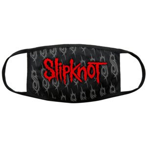 Maszk Slipknot - Piros Logó és jelkép - fekete - ROCK OFF