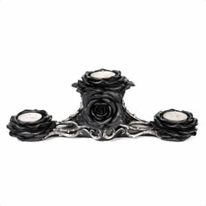 Dekoráció (gyertyatartó) ALCHEMY GOTHIC - Triple Rose