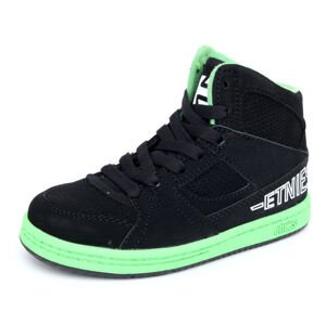 magasszárú cipő gyermek - ETNIES - BLACK-GREEN