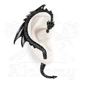 fülbevaló The Dragon´s Lure - Black - TheLCHEMY GOTHIC - E274B