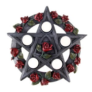 gyertyatartó Pentagram Rose