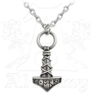 nyakörv Thors Hammer Amulet - ALCHEMY GOTHIC - P696