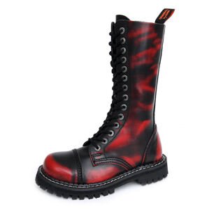 bőr csizma unisex - KMM - Red/Black-140/2 36