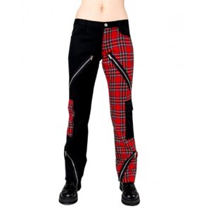 nadrág Black Pistol - Freak Pants Tartán Black-Red size - B-1-21-060-04 30