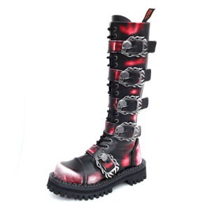 bőr csizma unisex - KMM - Red/Black-205 37