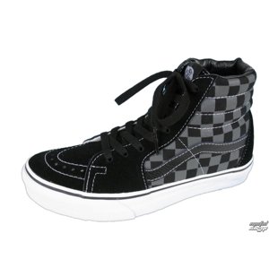 magasszárú cipő unisex - VANS - Black/Pewter Checkerboard černá 36,5