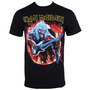 metál póló férfi Iron Maiden - Fear Live Flames - ROCK OFF - IMTEE07MB L