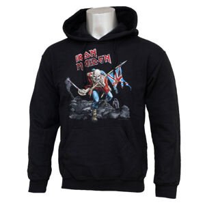 kapucnis pulóver férfi Iron Maiden - Trooper - ROCK OFF - IMHOOD02MB XL