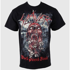 metál póló férfi Slayer - World Painted Blood Skull - ROCK OFF - SLAYTEE09MB M