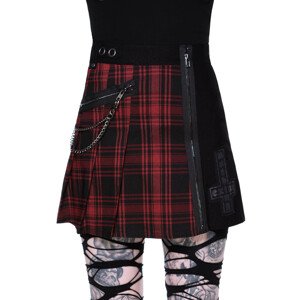 KILLSTAR - Calling Alice kockás miniszoknya - TARTAN 4 XL