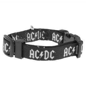 Kutya nyakörv PERRIS LEATHERS - AC/DC - Fekete Fehér XS