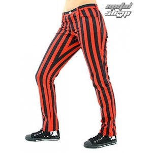 nadrág női Black Pistol - Close Pants Stripe Black / Red - B-1-50-319-04 40