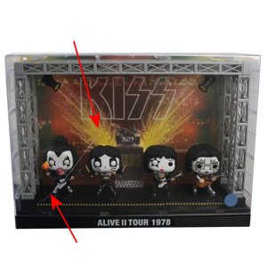 figurák (készlet) Kiss - POP! - Moments DLX - Alive II 1978 Tour - HIBÁS