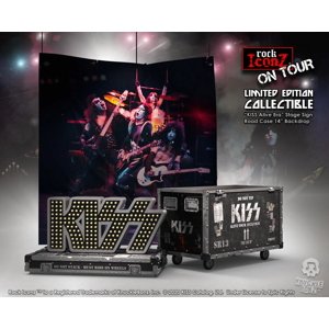 Dekoráció Kiss - Rock Ikonz - On Tour Road Case + Stage Backdrop Set Alive! Tour