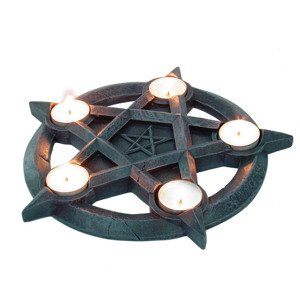 gyertyatartó (dekoráció) Pentagram Tealights