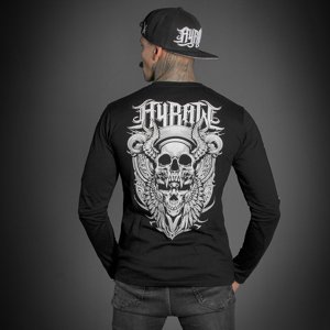 hardcore póló férfi - SKULL WINGS - HYRAW - W23-M08 XXL