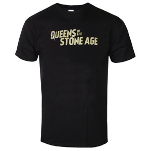 metál póló férfi Queens of the Stone Age - Bullet Shot Logo - ROCK OFF - QOTSATS16MB L