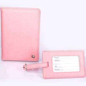 Gemporia: Pink  Passport Travel Set with Clear Quartz ATGW 3 carats